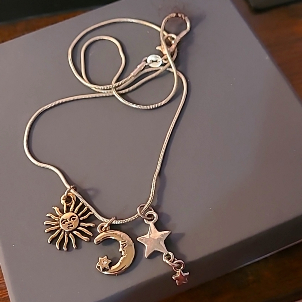 🌞 Sun, 🌙 Moon and 🌟 Stars Necklace